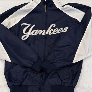 Yankees Navy and White Windbreaker